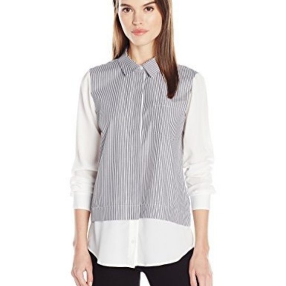 Calvin Klein Tops - 3 for $20: Calvin Klein Striped Blouse-Size L